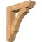 Ekena Millwork Imperial Slat Smooth Bracket w/ Offset Brace, Western Red Cedar, 7 1/2"W x 30"D x 34"H BKT0806X30X34IMP06SWR - alternate 1